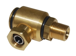 90 DEGREE BRASS SWIVEL 3/8” MPT X 3/8” FPT